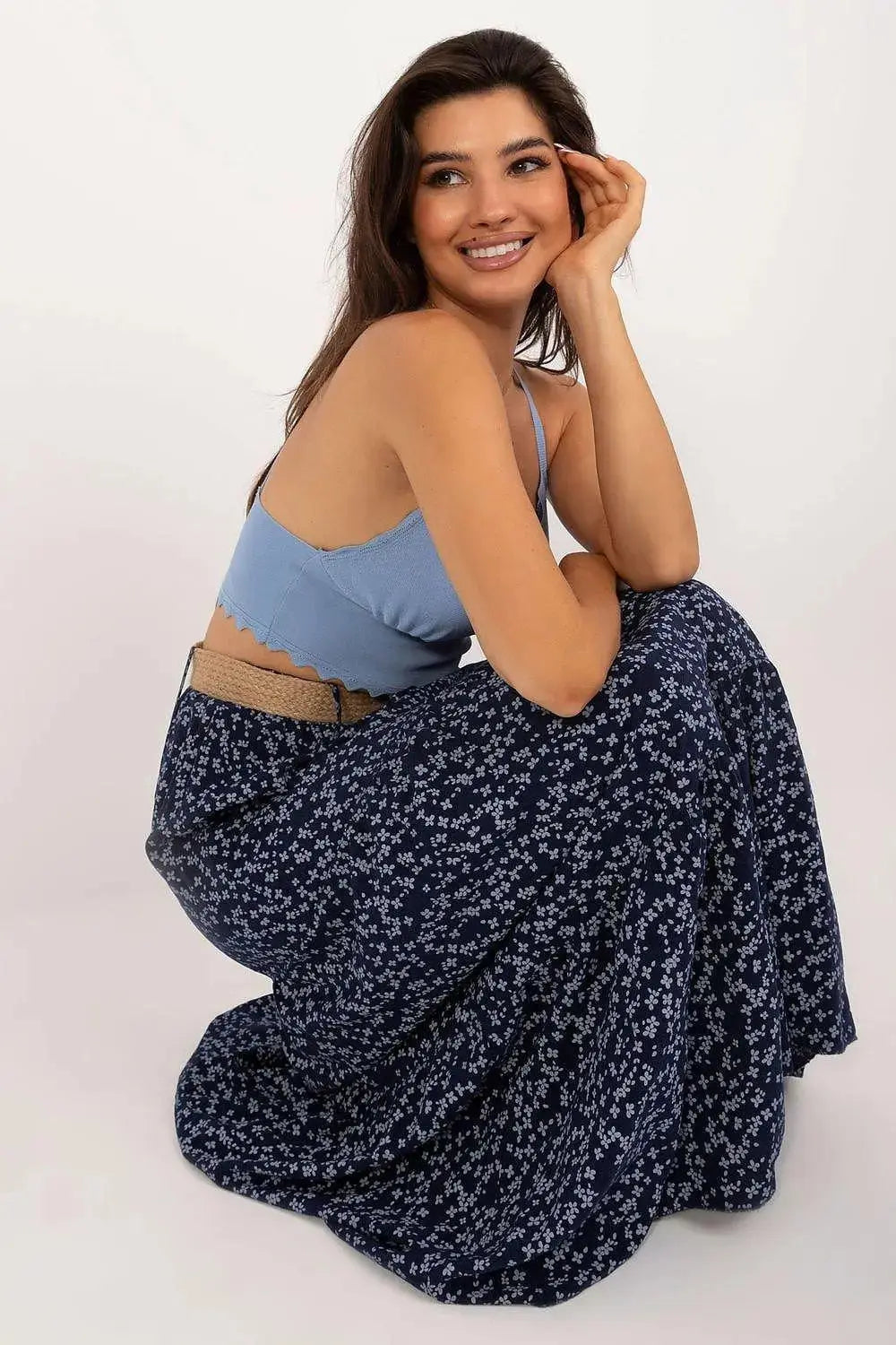 Italy Moda long casual maxi skirt