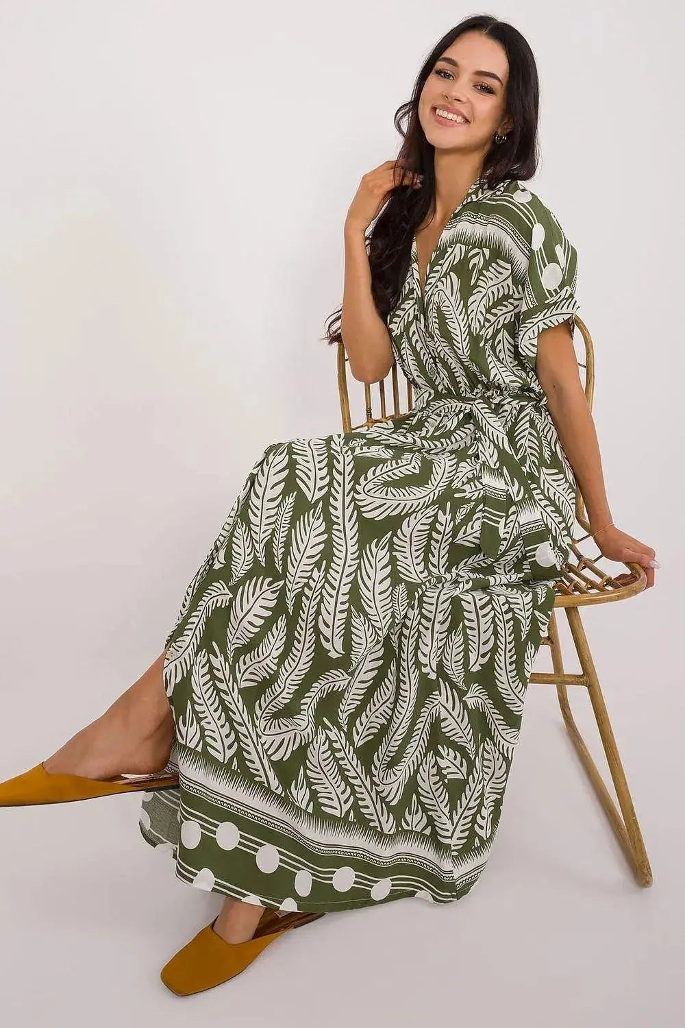 Italy Moda shirt-like cut summer dress