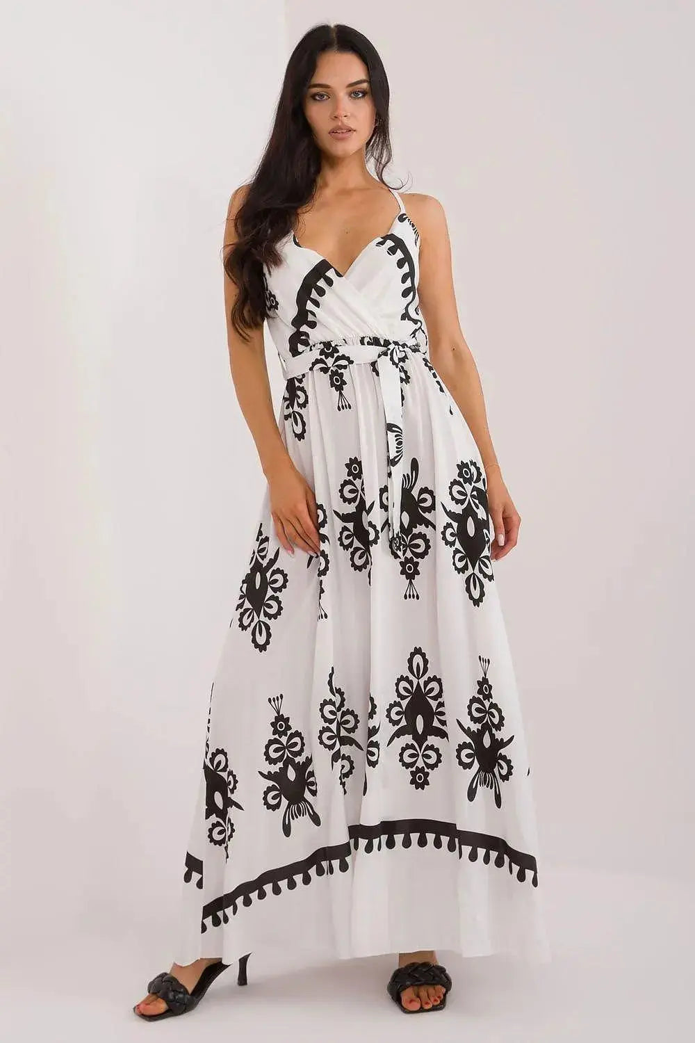Italy Moda summer flared boho dress