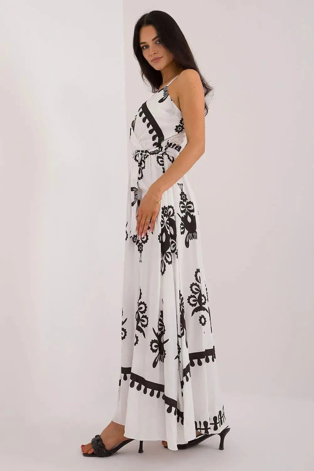 Italy Moda summer flared boho dress