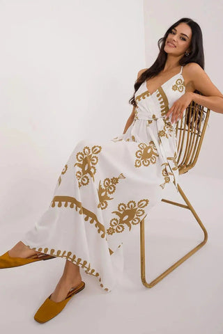 Italy Moda summer flared boho dress