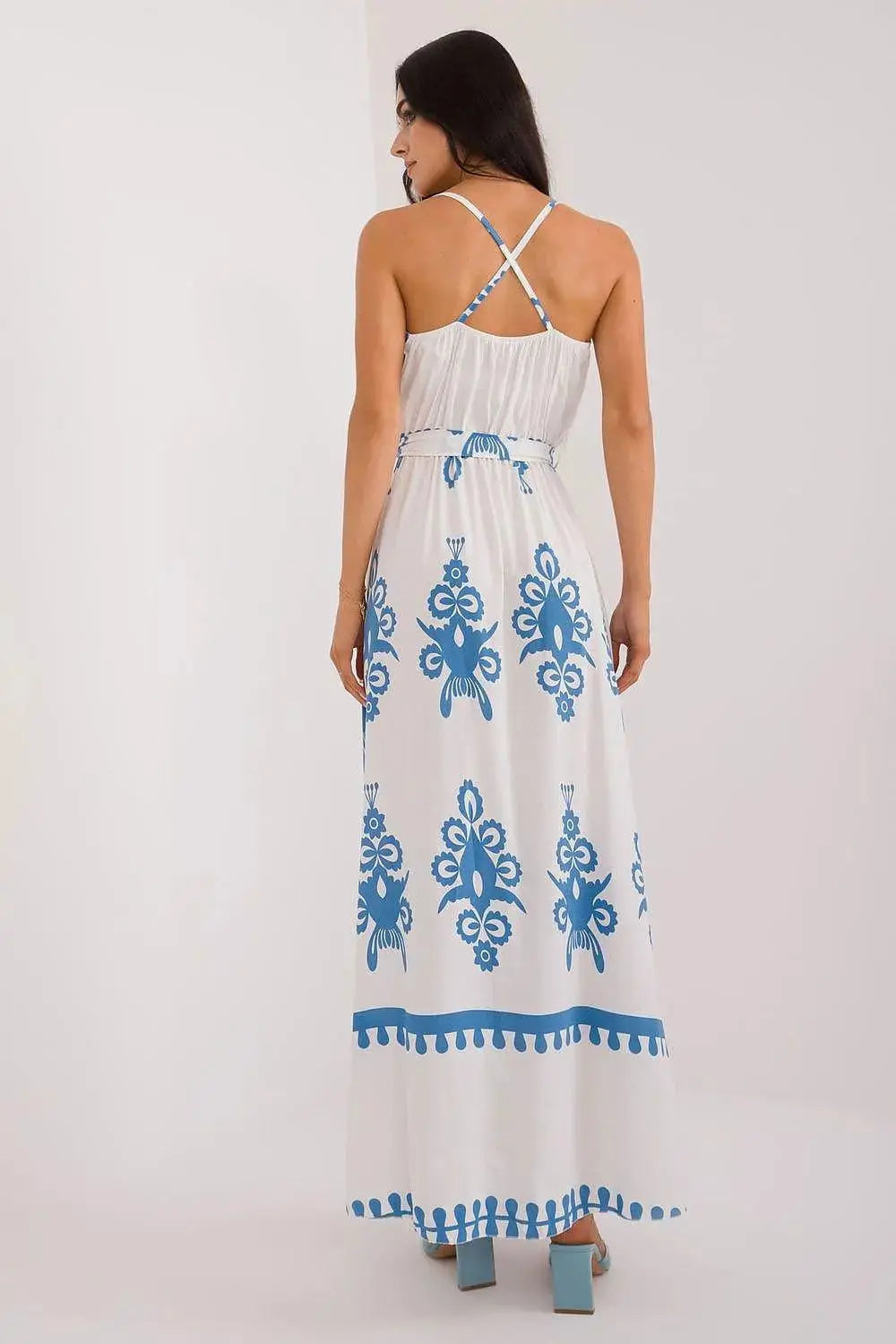 Italy Moda summer flared boho dress
