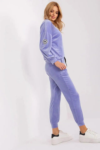 Italy Moda velour knit elegant and feminine sweatshirt
