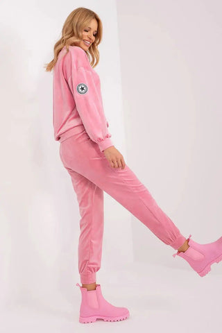 Italy Moda velour knit elegant and feminine sweatshirt