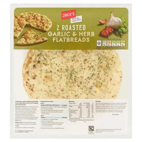 Jack's 2 Roasted Garlic & Herb Flatbreads
