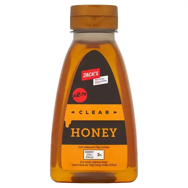 Jack's Clear Honey 340g (Case of 6)