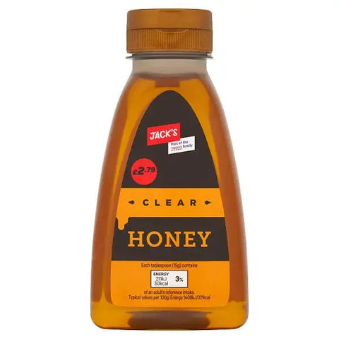 Jack's Clear Honey 340g (Case of 6)