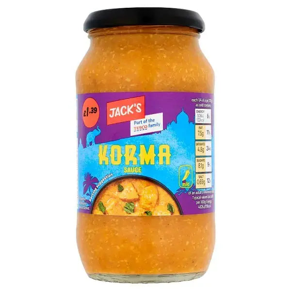 Jack's Korma Sauce 440g (Case of 6)