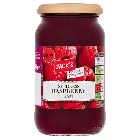 Jack's Seedless Raspberry Jam 454g (Case of 6)