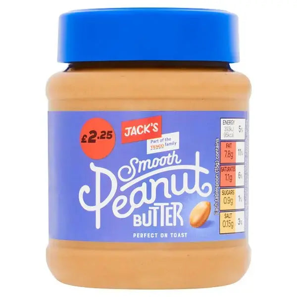 Jack's Smooth Peanut Butter 340g (Case of 6)