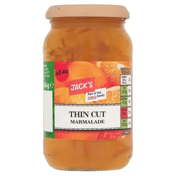 Jack's Thin Cut Marmalade 454g (Case of 6)