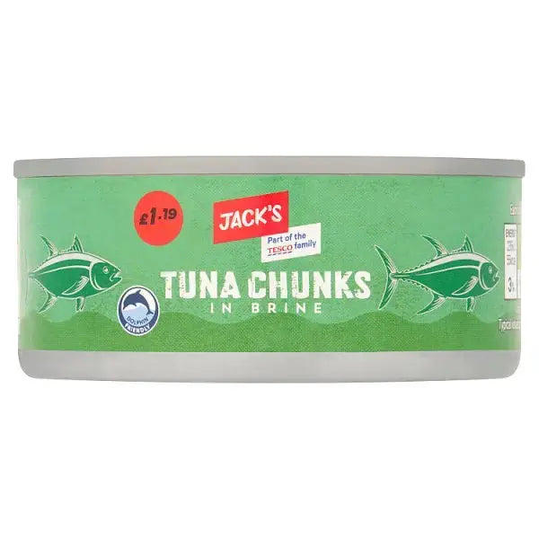 Jack's Tuna Chunks in Brine 145g (Case of 12)