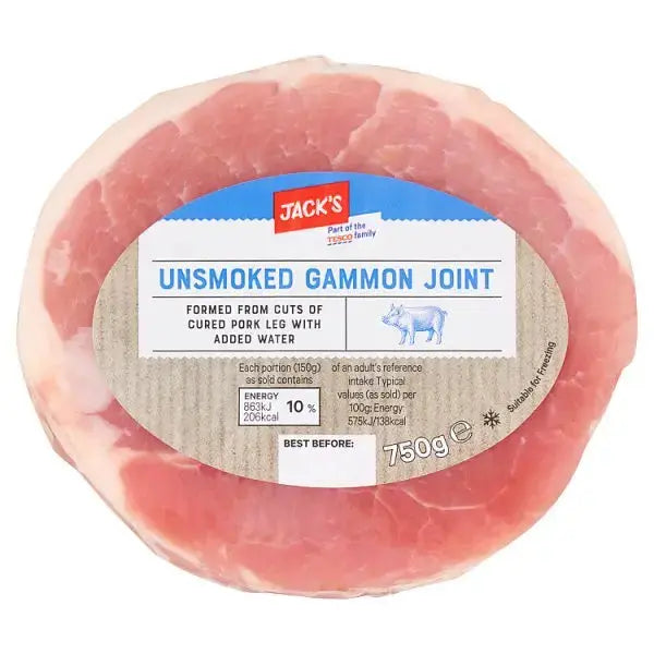 Jack's Unsmoked Gammon Joint 750g