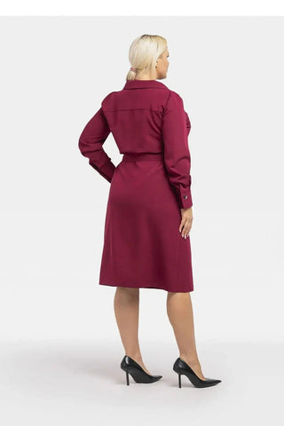 Karko classic collar massimo dress