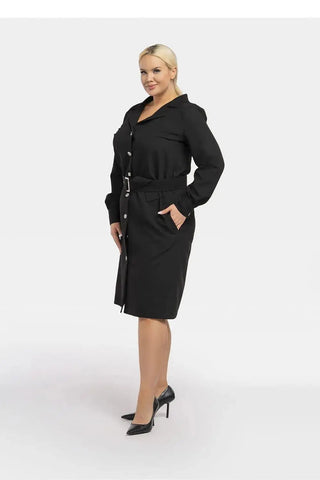 Karko classic collar massimo dress