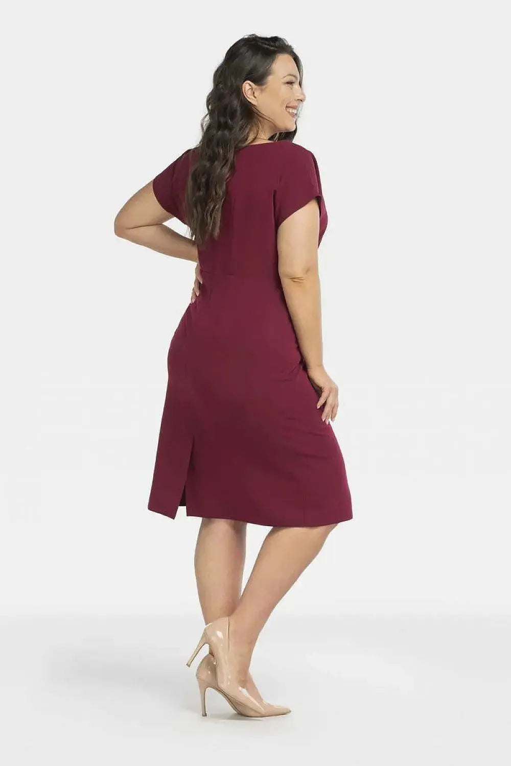 Karko elegant pencil-cut otto dress