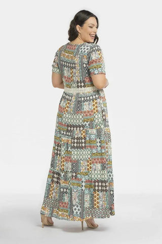 Karko lightweight viscose fabric flora dress