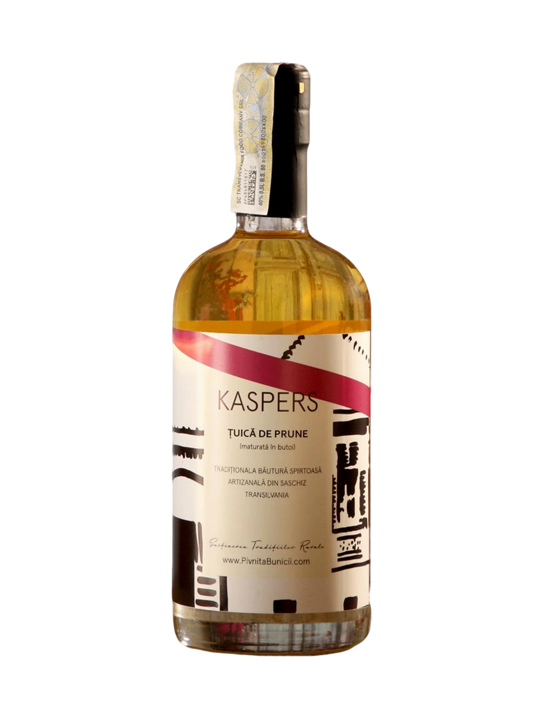 Kaspers Artisanal Plum Schnapps (Tuica prune) 500ml