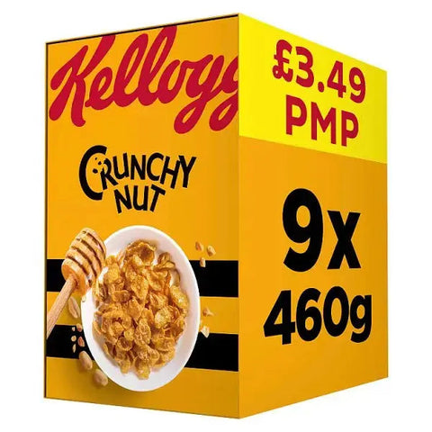 Kellogg's Crunchy Nut Breakfast Cereal 9 x 460g (Case of 9)