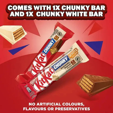 KitKat Chunky Milk & White Chocolate Giant Easter Egg 230g (Case of 4)