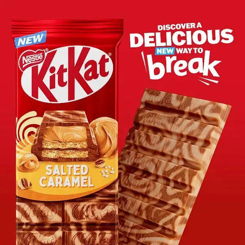 KitKat Salted Caramel Chocolate Sharing Bar 99g (Case of 15)