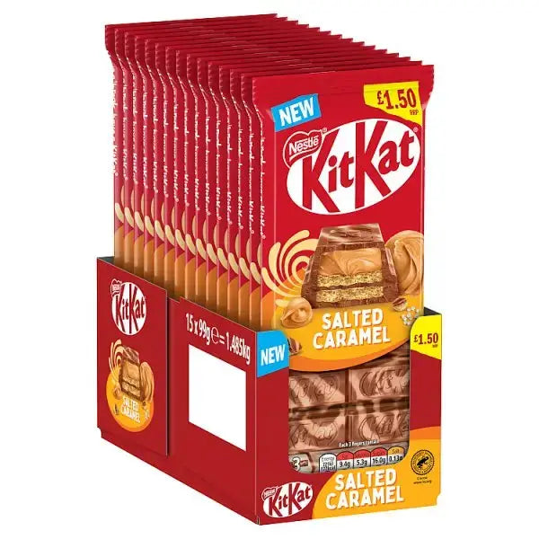 KitKat Salted Caramel Chocolate Sharing Bar 99g (Case of 15)