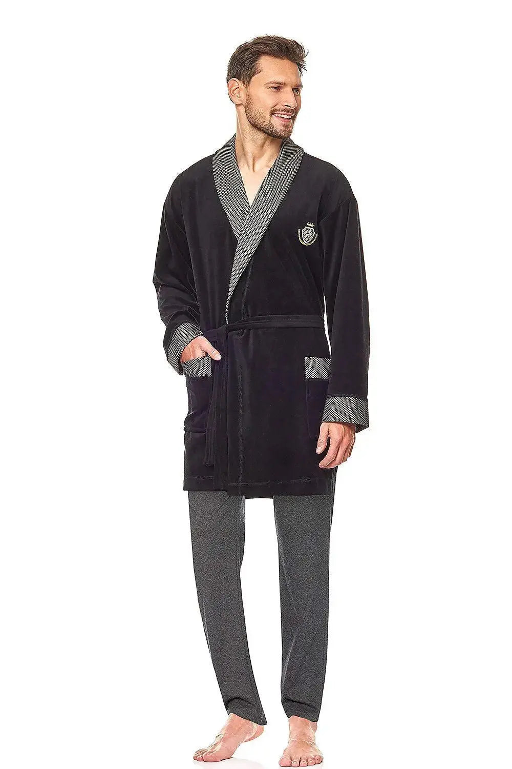 L&L collection Short men's bathrobe
