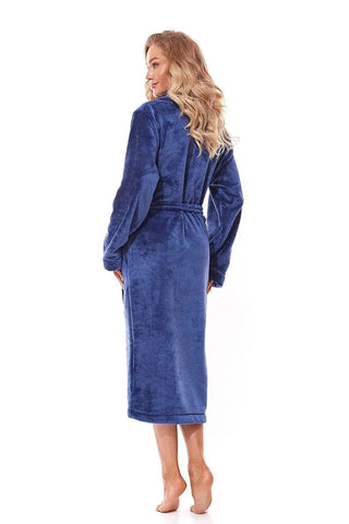 L&L collection smooth, shiny fabric long bathrobe