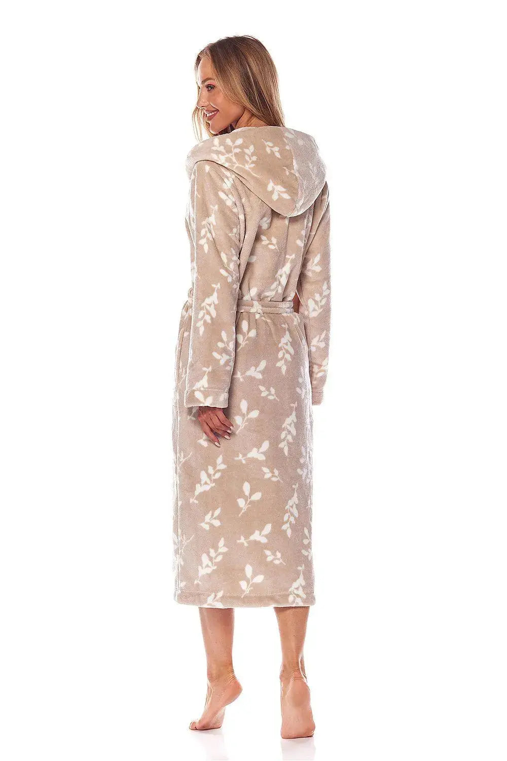 L&L collection soft and airy fabric long bathrobe