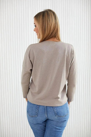 La Aurora drooping sleeves kimono style blouse