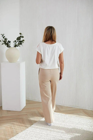 La Aurora fruit print beautiful colors blouse