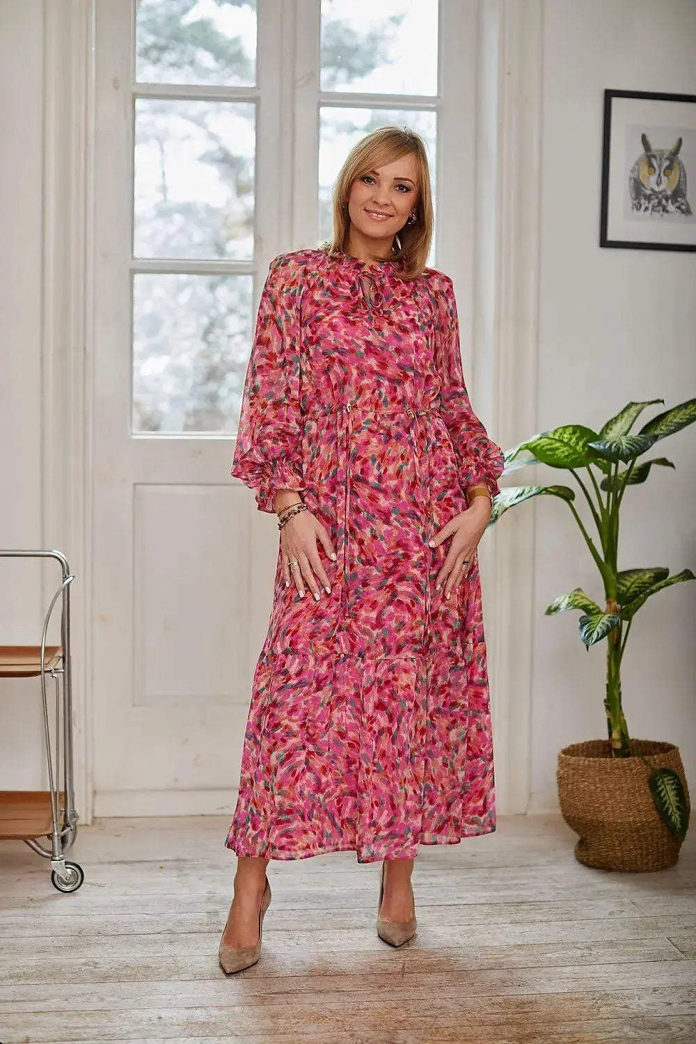 La Aurora phenomenal chiffon boho style dress