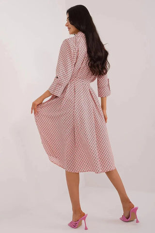 Lakerta flared cut shirt dress