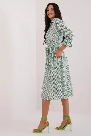 Lakerta flared cut shirt dress