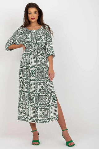 Lakerta simple midi cut summer boho daydress
