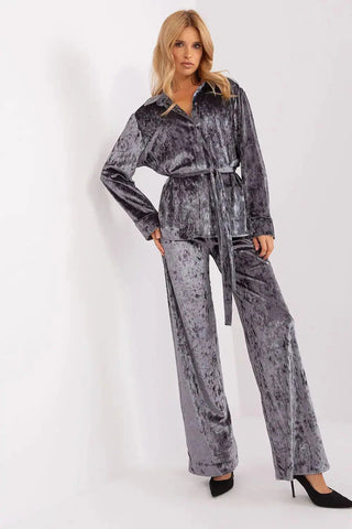 Lakerta velour shirt with pants