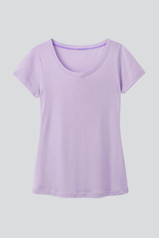 Scoop Neck Cotton Modal Blend T-shirt