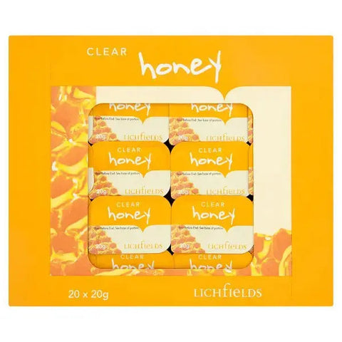 Lichfields Clear Honey Individual Portions 20 x 20g