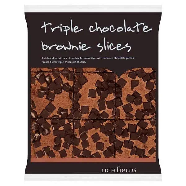 Lichfields Triple Chocolate Brownie Slices 585g