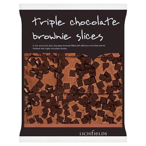 Lichfields Triple Chocolate Brownie Slices 585g (Case of 4)