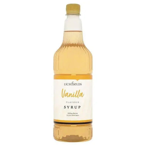 Lichfields Vanilla Flavour Syrup 1 Litre (Case of 6)
