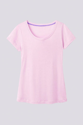 Scoop Neck Cotton Modal Blend T-shirt