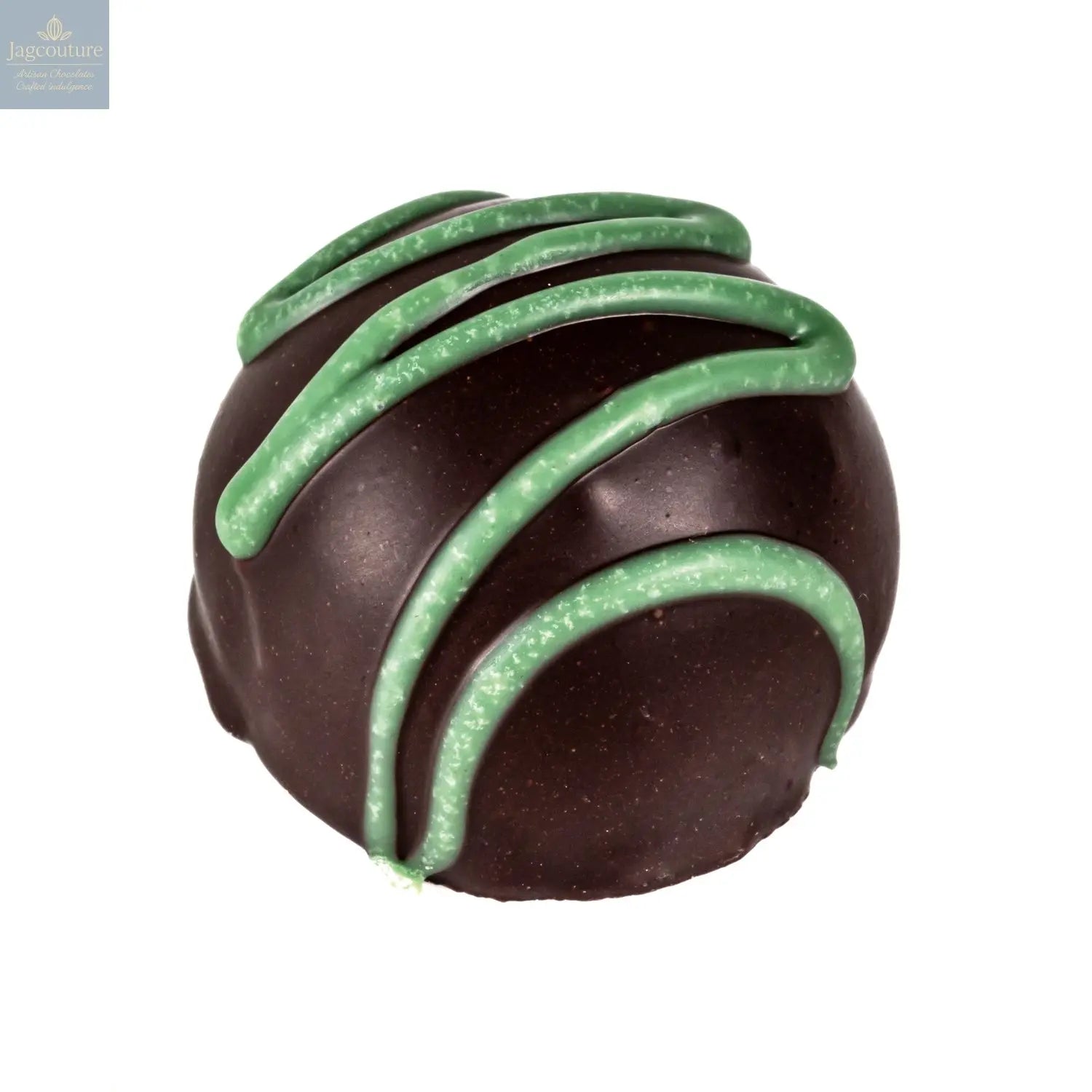Lime Fruit Cream - flavoured fondant cream in dark chocolate 13g - Jag Couture Chocolates