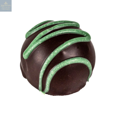Lime Fruit Cream - flavoured fondant cream in dark chocolate 13g - Jag Couture Chocolates