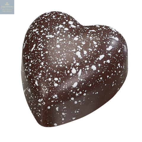 Lime Heart - dark chocolate with a lime filling and white sparkle 12.6g - Jag Couture Chocolates