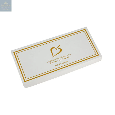 Linden Lady white gift box of mint creams - Jag Couture Chocolates