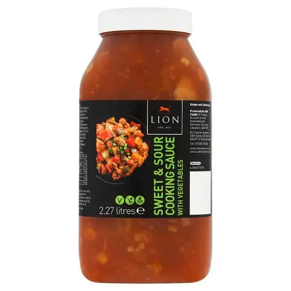 Lion Sweet & Sour Cooking Sauce with Vegetables 2.27 Litres