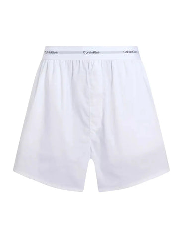 Calvin Klein Logo Pure Cotton Poplin Pyjama Shorts