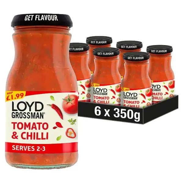 Loyd Grossman Tomato & Chilli Sauce 350g (Case of 6)