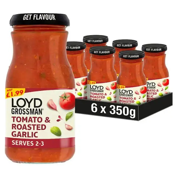 Loyd Grossman Tomato & Roasted Garlic 350g (Case of 6)